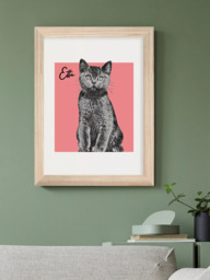 Treat Republic Personalised Sketched Pet Framed Print - thumbnail 2