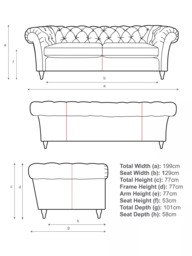 John Lewis Cromwell Chesterfield Large 3 Seater Leather Sofa, Light Leg, Demetra Light Tan - thumbnail 3