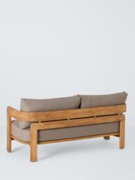 John Lewis Terra Teak Wood 2-Seater Garden Sofa - thumbnail 4