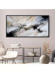 John Lewis Yharnna 'Heavenly Twilight' Framed Canvas Print, 66 x 126cm, Black - thumbnail 2