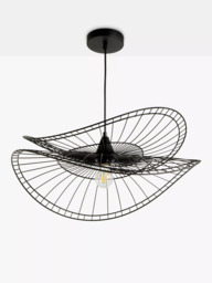 John Lewis Hiko Dual Layer 60 Pendant Ceiling Light, Black - thumbnail 3