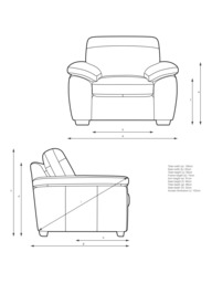 John Lewis Camden Leather Armchair, Dark Leg - thumbnail 2