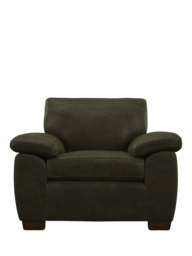 John Lewis Camden Leather Armchair, Dark Leg - thumbnail 5