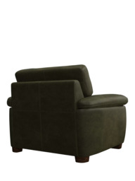 John Lewis Camden Leather Armchair, Dark Leg - thumbnail 4