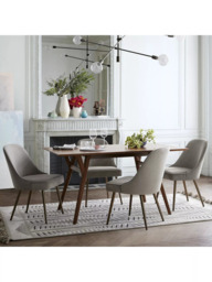 west elm Mid-Century Dining Chair, Silver - thumbnail 3