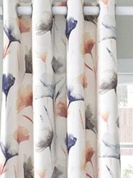 John Lewis Ginkgo Print Pair Blackout/Thermal Lined Eyelet Curtains, Multi - thumbnail 6