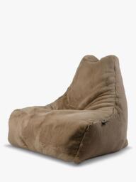 Extreme Lounging Faux Fur Bean Bag Chair, Mink - thumbnail 1