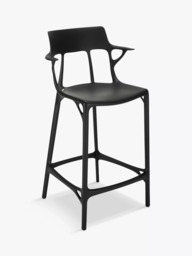 Kartell A. I. Philippe Starck Bar Chair, Black - thumbnail 2
