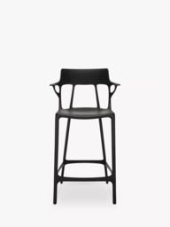 Kartell A. I. Philippe Starck Bar Chair, Black - thumbnail 1