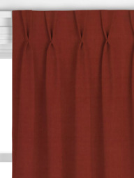 John Lewis Cotton Blend Made to Measure Curtains or Roman Blind, Brick - thumbnail 4