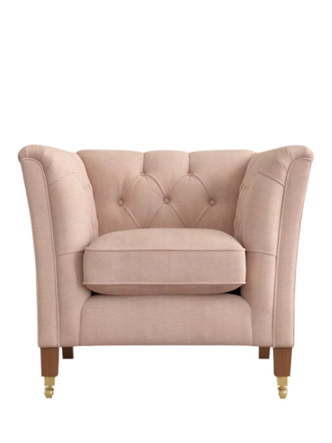 Laura Ashley Chatsworth Armchair, Teak Leg - image 1