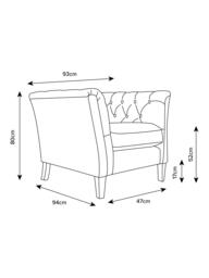 Laura Ashley Chatsworth Armchair, Teak Leg - thumbnail 2