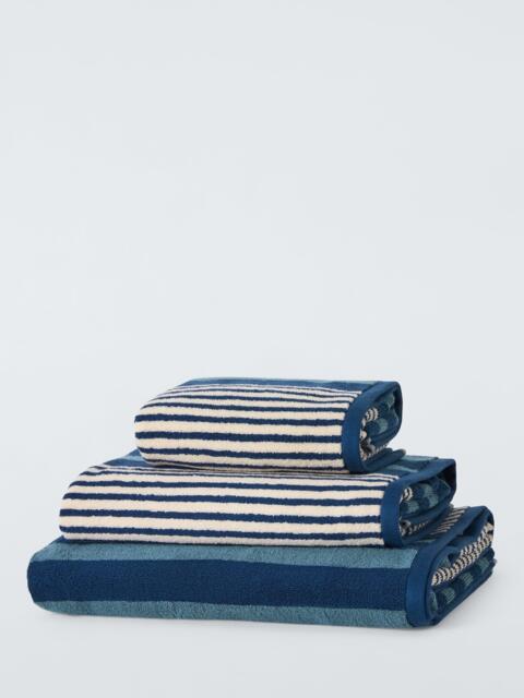 John Lewis Harlyn Stripe Towels, Blue - image 1