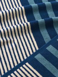 John Lewis Harlyn Stripe Towels, Blue - thumbnail 3