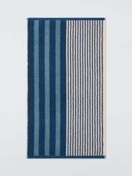 John Lewis Harlyn Stripe Towels, Blue - thumbnail 4
