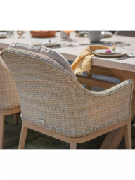 Bramblecrest Monterey Woven 8-Seater Garden Dining Table & Chairs Set, Sandstone - thumbnail 4