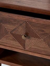 John Lewis Padmina 1 Drawer Bedside Table, FSC-Certified (Acacia Wood), Café - thumbnail 3