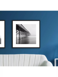 Brookpace Lascelles 'Pier 2' Framed Print & Mount, 56 x 56cm, Black/White - thumbnail 4