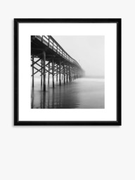 Brookpace Lascelles 'Pier 2' Framed Print & Mount, 56 x 56cm, Black/White - thumbnail 1