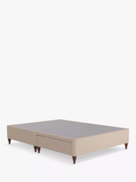 Sealy Posturepedic Exquisite 2 Drawer Divan Base, Rich Oak Legs, Double - thumbnail 1