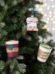 John Lewis Curate & Collect Coffee Machine Bauble, Multi - thumbnail 3