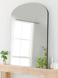 Yearn Delicacy Arched Wood Frame Leaner Mirror - thumbnail 1