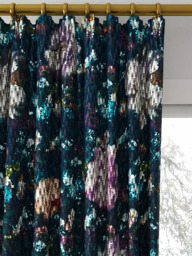 Clarke & Clarke Camile Made to Measure Curtains or Roman Blind, Midnight - thumbnail 2