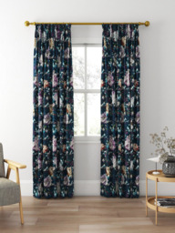 Clarke & Clarke Camile Made to Measure Curtains or Roman Blind, Midnight - thumbnail 5