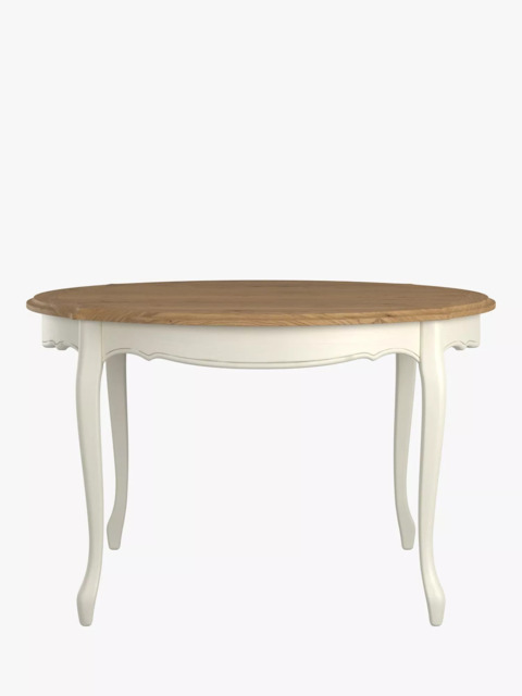 Laura Ashley Provencale 4-6 Seater Fixed Dining Table, Ivory by