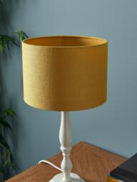 John Lewis Sophia Pure Linen Drum Lampshade - thumbnail 6