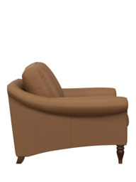 John Lewis Camber Large 3 Seater Leather Sofa, Dark Leg - thumbnail 3