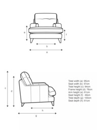 G Plan Vintage Seventy Two Leather Armchair, Dark Leg - thumbnail 2