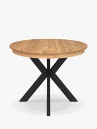 John Lewis Woburn Straight Edge Oval Extending Dining Table, Natural - thumbnail 1