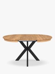 John Lewis Woburn Straight Edge Oval Extending Dining Table, Natural - thumbnail 3