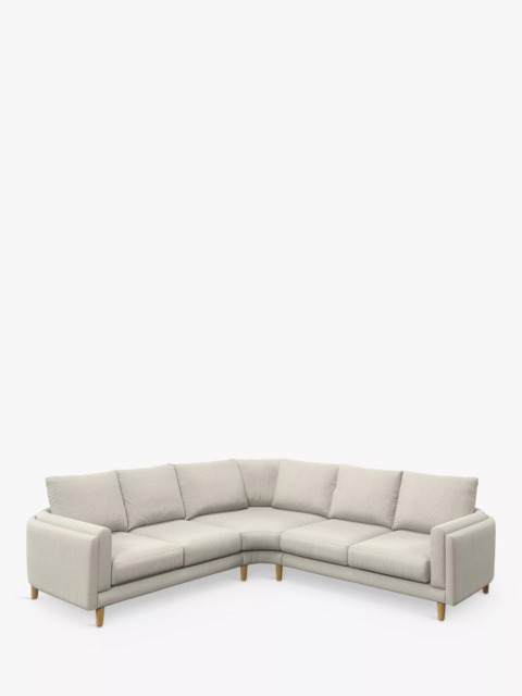 John Lewis Harbour Corner Sofa, Light Leg, Aquaclean Matilda Natural - image 1