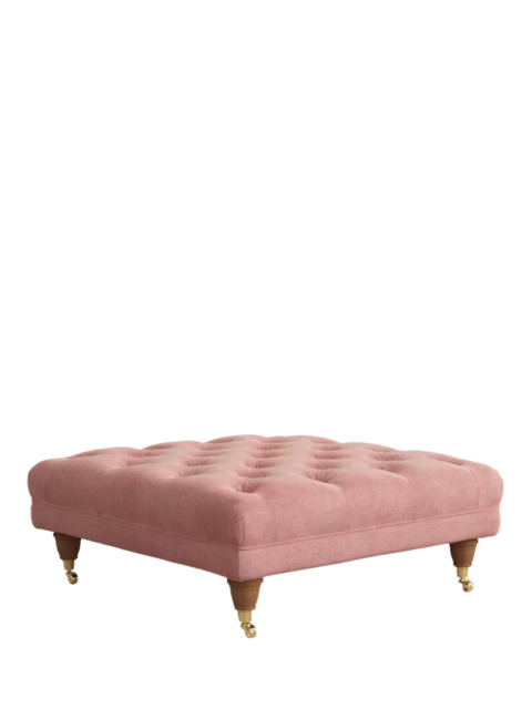 Laura Ashley Gloucester Footstool, Teak Leg - image 1