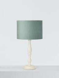 John Lewis Velvet Drum Lampshade, - thumbnail 3