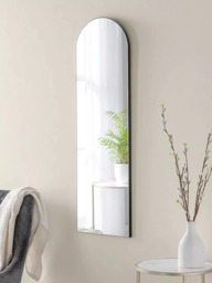 Yearn Delicacy Arched Wood Frame Wall Mirror, 100 x 30cm - thumbnail 1