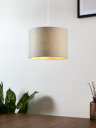 John Lewis Sophia Pure Linen Drum Lampshade - thumbnail 4