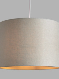 John Lewis Sophia Pure Linen Drum Lampshade - thumbnail 1