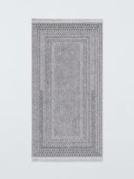 John Lewis Easy Care Border Boucle Rug, Natural