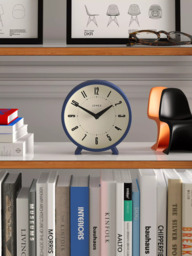 Jones Clocks Venus Analogue Mantel Clock, Indigo Blue - thumbnail 3