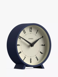 Jones Clocks Venus Analogue Mantel Clock, Indigo Blue - thumbnail 2
