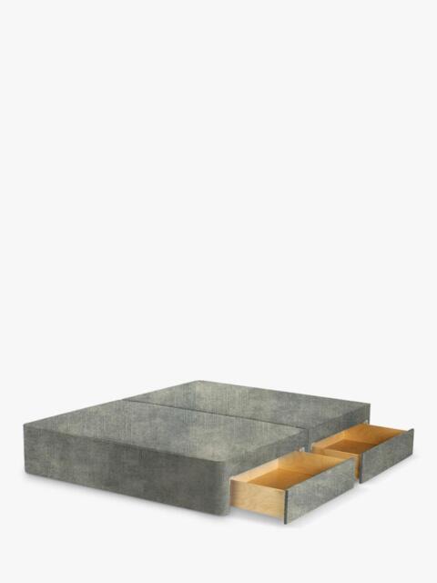 John Lewis Pocket Sprung Upholstered 4 Drawer Divan Base, King Size