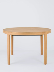 John Lewis Mira II Extending Round Dining Table, Oak - thumbnail 3