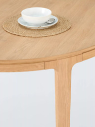 John Lewis Mira II Extending Round Dining Table, Oak - thumbnail 5