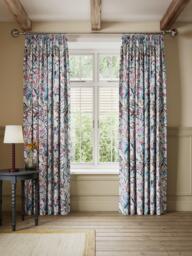 John Lewis Penelope Pair Blackout Lined Pencil Pleat Curtains, Dusty Mauve - thumbnail 2