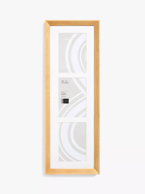 "John Lewis Isla Multi-aperture Photo Frame & Mount, 3 Photo, 5 x 7"" (13 x 18cm), FSC-Certified (Oak Wood)" - image 1