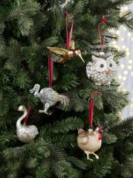 John Lewis The Curator Swan Bauble, Silver - thumbnail 3