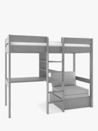 Stompa High Sleeper with Built in Desk and Chair Bed, Extra Long Single - thumbnail 2